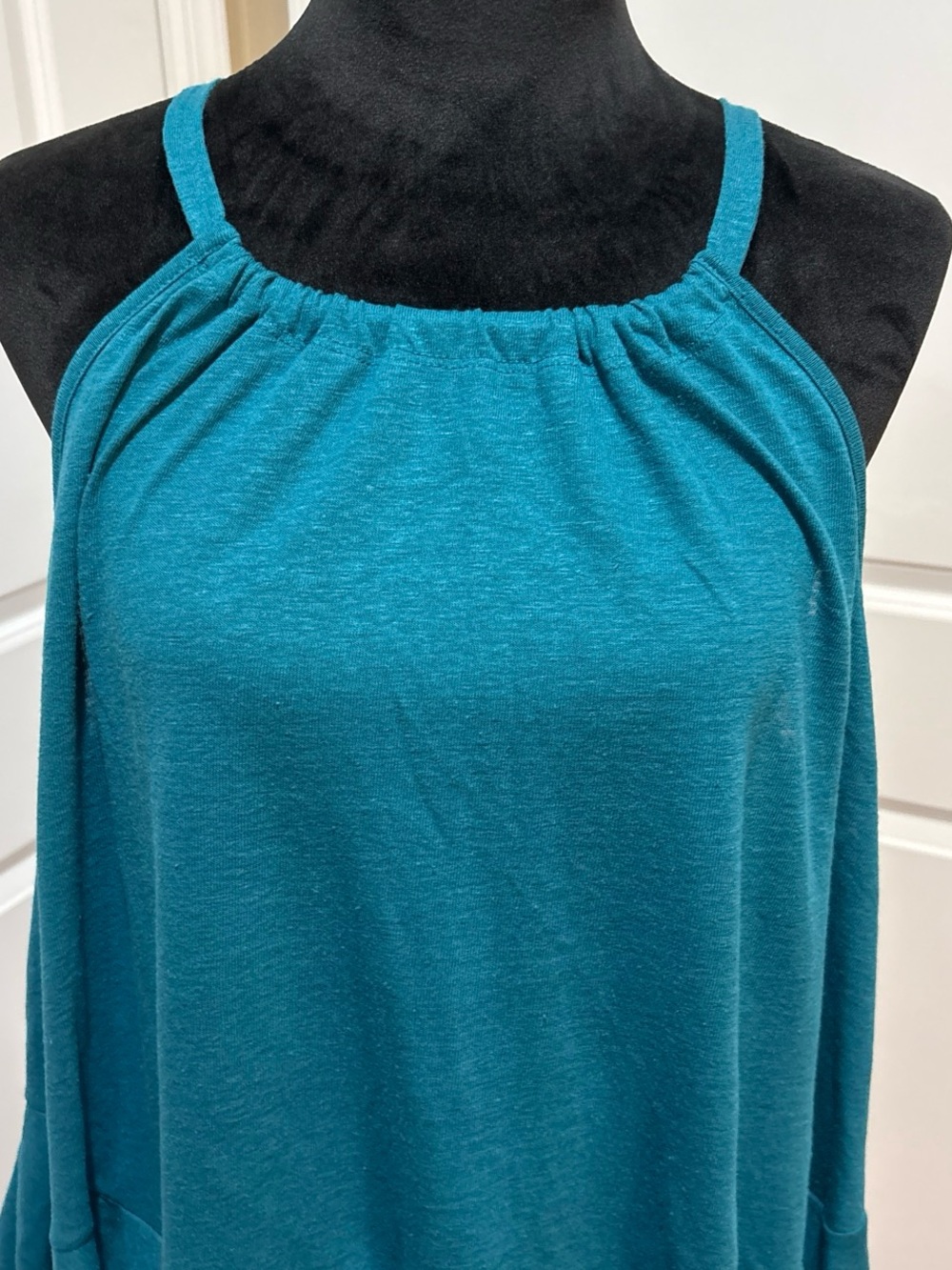 Teal Halter Neck Women's Top
